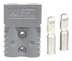 ANDERSON POWER PRODUCTS 6800G3 Rectangular Connector, SB120 Plus Series, 2 Contacts, Plug, Crimp, 1 Row