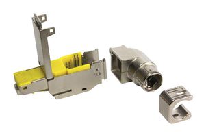 HARTING 20821010021 Modular Connector, RJ45 Plug, 1 x 1 (Port), 8P8C, Cat6a, IP20, Cable Mount