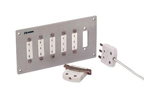 OMEGA MTP2-24-BLANK Thermocouple Connector, Panel, 24x Socket, 2 Rows, MTP Series