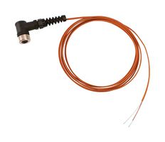 OMEGA M12CFM-PPK24S-SFSR-FL-3 Sensor Cable, M12 Receptacle, Free End, 4 Positions, 3 m, 9.8 ft, M12CFM-TC Series