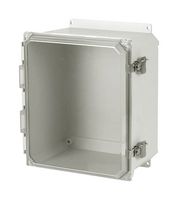 OMEGA OM-AMU664CCHF Plastic Enclosure, Junction Box, Fibreglass, 152.4 mm, 152.4 mm, 101.6 mm, IP66