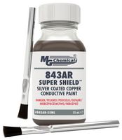MG CHEMICALS 843AR-55ML Copper Conductive Paint, Plastic Electronic Enclosures, Bottle, SUPER SHIELD 843AR Series, 60g, 55ml