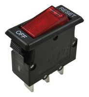 POTTER&BRUMFIELD - TE CONNECTIVITY W51-A122B1-10 Thermal Circuit Breaker, W51 Series, 10 A, 1 Pole, 50 V, 250 V, Panel