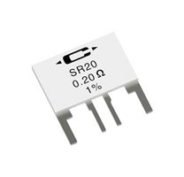 CADDOCK SR20-0.20-1% Current Sense Resistor, 200 mohm, SR Series, 2 W, Thick Film, ± 1%