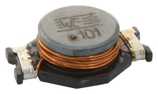 WURTH ELEKTRONIK 7445720 Power Inductor (SMD), 100 µH, 2 A, Unshielded, 3 A, WE-PD4 Series