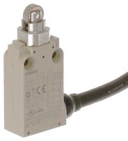 OMRON INDUSTRIAL AUTOMATION D4F-302-1R Limit Switch, Ultra Small, IP67, Roller Plunger, DPST-NO, DPST-NC, 750 mA, 240 V, 12 N, D4F Series