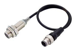 OMRON INDUSTRIAL AUTOMATION E2E-X3D1-M1GJ 0.5M Inductive Proximity Sensor, 2-Wire, NPN, NO, Cylindrical M12 Thread, Brass, 12VDC to 24VDC