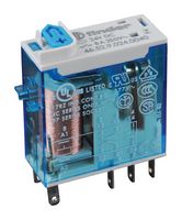 FINDER 46.52.9.024.0040 General Purpose Relay, 46 Series, Power, DPDT, 24 VDC, 8 A
