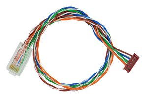 BRAINBOXES CC-510 Cable, IDC 8 Position Receptacle to RJ45, 10Mbps/100Mbps/1Gbps, 300MM