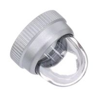 DIALIGHT 1251137403 Indicator Lens, Transparent Finish, Transparent, Stovepipe, 0.687 ", Lens Cap