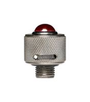 DIALIGHT 1610111203 Indicator Lens, Back Frosted Finish, Red, Convex, 0.468 ", Lens Cap