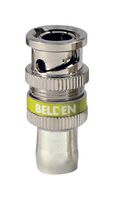 BELDEN 1694ABHDL RF / Coaxial Connector, HD BNC Coaxial, Straight Plug, Compression, 75 ohm, RG6, Brass
