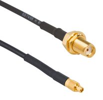 AMPHENOL RF 095-900-577-012 RF / Coaxial Cable Assembly, IP67, 3GHZ Frequency, 12 ", 304.8 mm, RG174, MMCX Plug