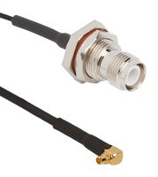 AMPHENOL RF 095-900-584-024 RF / Coaxial Cable Assembly, IP67, 3GHZ Frequency, 24 ", 609.6 mm, RG174, MMCX Right Angle Plug