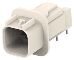 TE CONNECTIVITY 1802162-2 Automotive Connector, Key B, White, MATEnet Series, Right Angle Header, 2 Contacts, PCB Pin