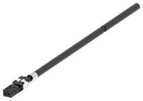 TE CONNECTIVITY 2362769-1 Cable Assembly, Wire to Board Receptacle to Free End, 2 Positions, 1 Row, 1 m, 3.3 ft