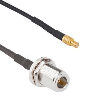 AMPHENOL RF 095-900-595-006 RF / Coaxial Cable Assembly, 6GHz Frequency, 6 ", 152.4 mm, RG316, MCX Plug, N Type Bulkhead Jack