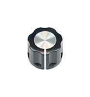 VISHAY ACCKIR1612NLP6 Knob, Round Shaft, 6 mm, ABS (Acrylonitrile Butadiene Styrene)