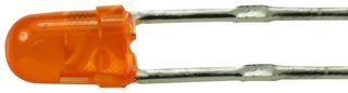 LUMEX SSL-LX3044AD LED, QuasarBrite, Amber, Through Hole, T-1 (3mm), 20 mA, 2.1 V, 605 nm