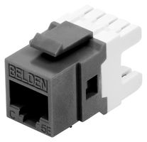 BELDEN AX101310 Modular Connector, RJ45 Jack, 1 x 1 (Port), 8P8C, Cat5, Cat5e, Panel Mount