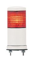 SCHNEIDER ELECTRIC XVC4B1K Beacon, LED, Red, Steady, 24VDC, IP54, 44mm Dia., 100.5mm Height