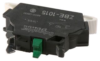 SCHNEIDER ELECTRIC ZBE1015 Contact Block, 10 A, 600 V, 1 Pole, Spring Clamp
