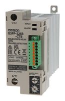 OMRON INDUSTRIAL AUTOMATION G3PF-225B-CTB DC24 Relevador de Estado Sólido, 25 A, 264 VAC, Carril DIN, Tornillo, Paso por Cero