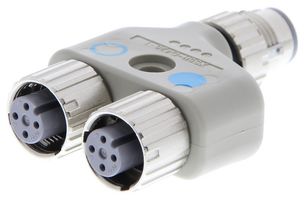 OMRON INDUSTRIAL AUTOMATION XS5R-D426-1 Sensor Splitter, Without Cable, Y - Style, Cable Mount, 4 Position M12 Plug