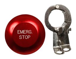 EATON CUTLER HAMMER 10250ED952 Switch Actuator, Jumbo Mushroom Head, Red, Eaton 10250T Series 30.5mm Emergency Stop Switches
