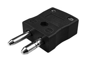 LABFACILITY FSTC-J-M Thermocouple Connector, Standard, Black, Thermocouple Connector In Line, Type J, Plug