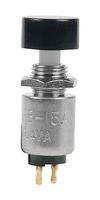 NKK SWITCHES FB15ANEP4-HA Pushbutton Switch, Sealed, FB Series, 5.3 mm, SPST-NO, Off-(On), Round, Black