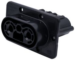 ANDERSON POWER PRODUCTS IBC320-PMREC-BLK Connector Housing, Panel Mount, Receptacle, 3 Positions