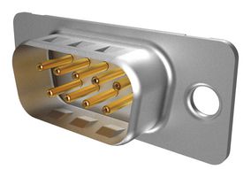AMPHENOL COMMUNICATIONS SOLUTIONS DEPV09P364GTXLF D Sub Connector, Standard, Plug, DP Series, 9 Contacts, DE, Solder