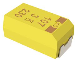 KEMET T543X337M016AHE025 Tantalum Polymer Capacitor, 330 µF, ± 20%, 16 V, X, 0.025 ohm, 2917 [7343 Metric]