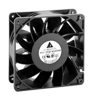 DELTA ELECTRONICS FFB1424VHG-EP DC Axial Fan, 24 V, Square, 139.7 mm, 50.8 mm, Ball Bearing, 252.11 CFM