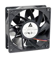 DELTA ELECTRONICS QFR1224GHE-SP01 DC Axial Fan, 24 V, Square, 120 mm, 38 mm, Ball Bearing, 210.38 CFM