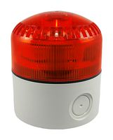 ACI FSIG-SLM500R Beacon/Sounder, Fade/Steady/Strobe, Red, 105 dB, 64 Tone, 24 V, IP65/NEMA 3R, 2.44" H, 3.62" Lens
