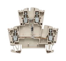 WEIDMULLER 1023300000 DIN Rail Mount Terminal Block, 4 Positions, 26 AWG, 12 AWG, 2.5 mm², Screw, 10 A