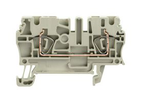 WEIDMULLER 1683310000 DIN Rail Mount Terminal Block, 2 Positions, 26 AWG, 12 AWG, 2.5 mm², Tension Clamp, 24 A