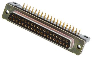 TE CONNECTIVITY - AMP M24308/23-28F D Sub Connector, Standard, Receptacle, MIL-DTL-24308 Series, 37 Contacts, DC, Solder