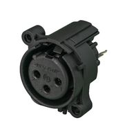 NEUTRIK NC3FAAV-0 Conector XLR, 3 Contactos, Receptáculo eléctrico, Montaje en Panel PCB