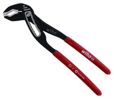 WIHA 32660 Pliers, Box Type, V-Jaw Tongue & Groove, 7.09" Length, 1.25IN Round / 1-1/2IN Hex Capacities
