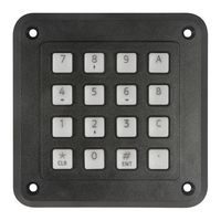 STORM INTERFACE 2K160103 Keypad, 2000 Series, 4 x 4, Matrix, Polymer, 50 mA, 24 V