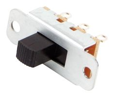 SWITCHCRAFT/CONXALL 46203LEX Slide Switch, SPDT, Latching, Panel Mount, 3 A, 125 V