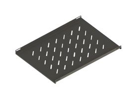 BUD INDUSTRIES SH-12709 Rack Shelf, Steel, Blk, 23.62" H, 465 mm, 600 mm