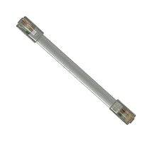 L-COM TDC053-1 Ethernet Cable, RJ45 Plug to RJ45 Plug, Gray, 304.8 mm, 1 ft