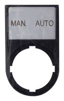 EATON CUTLER HAMMER M22S-ST-GB11 Legend Plate, M22 Modular Pushbutton, Complete, 22.5mm, Black, MAN. AUTO, IP66, NEMA 4X, 13