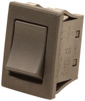 NKK SWITCHES JWMW11RAA Rocker Switch, On-None-Off, SPST, Non Illuminated, Panel Mount, Black, JW Series