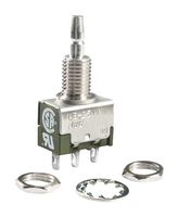 NKK SWITCHES MB2511S4W01 Pushbutton Switch, Miniature, MB2400 Series, 0.256 ", SPDT, On-(On), Plunger for Cap