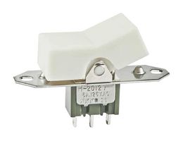 NKK SWITCHES M2012TYW01-JB Rocker Switch, Miniature, On-None-On, SPDT, Non Illuminated, Panel, Flange, White, M Series